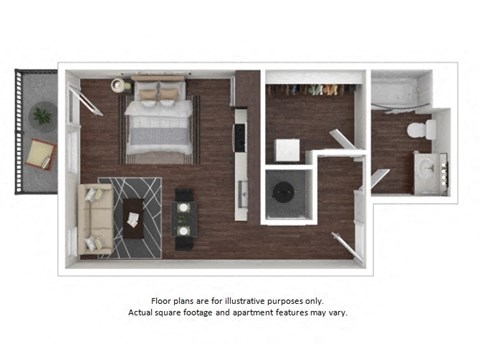 S2 3D disclaimer floor plan at The Casey, Denver, CO